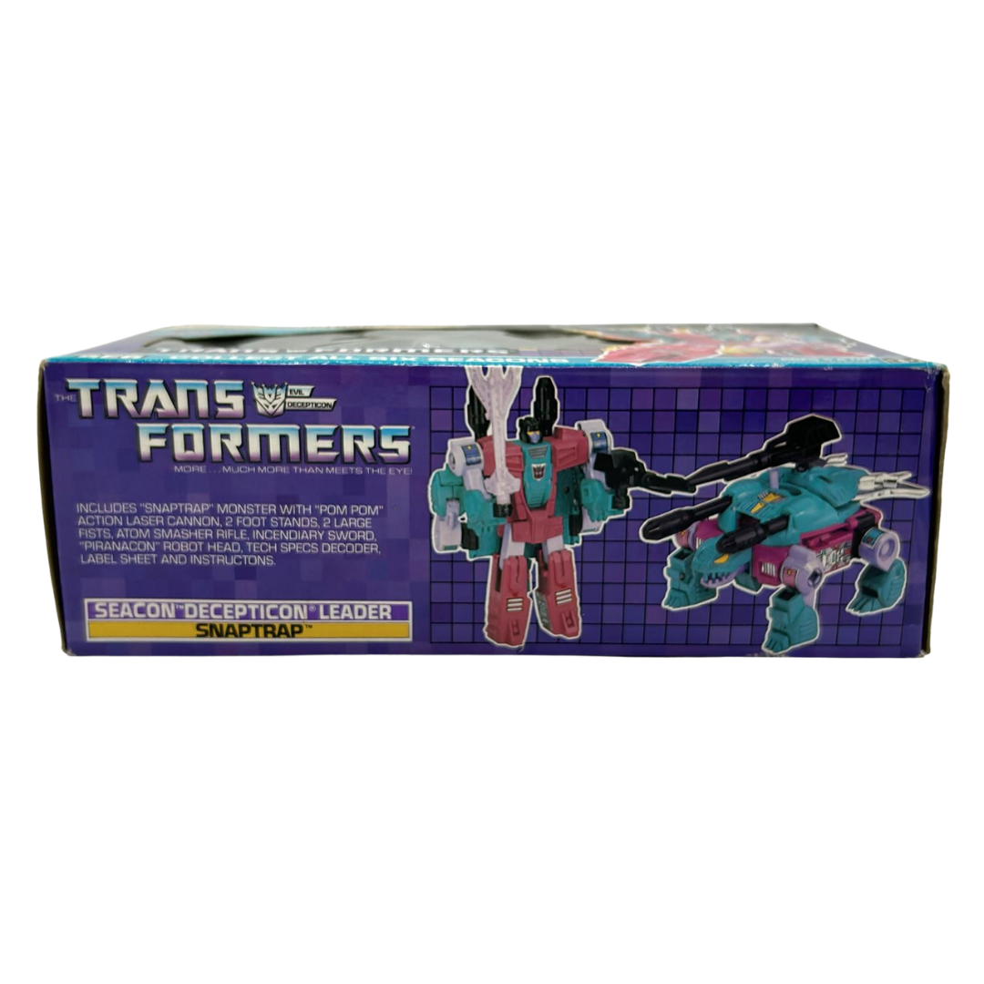 Vintage Hasbro Transformers G1 Decepticon Seacon Snaptrap Complete & boxed