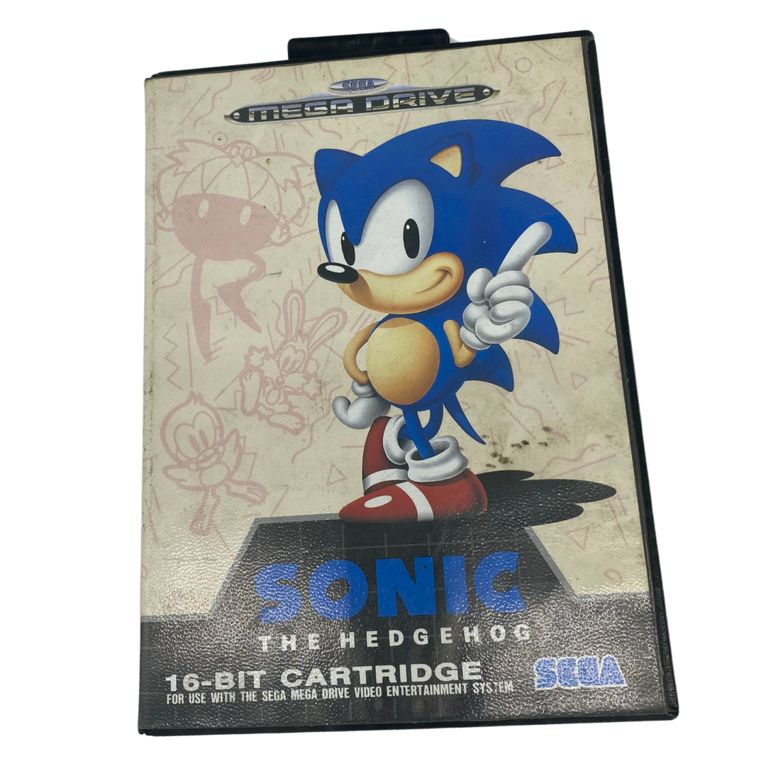 Sonic the Hedgehog Sega Mega Drive game in box PAL