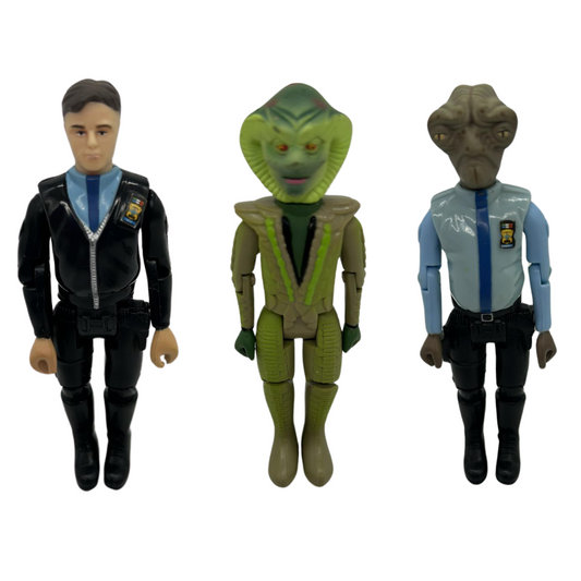 Space Precinct Action Figures Brogan, Snake, Capt Podley