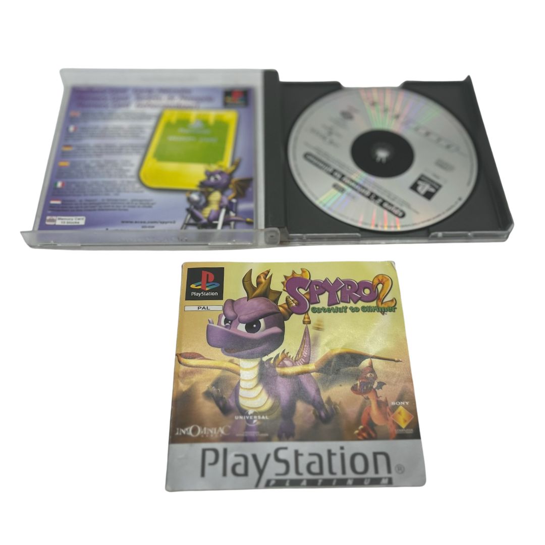Spyro 2 Gateway To Glimmer PS1 Complete With Manual PAL NM CIB