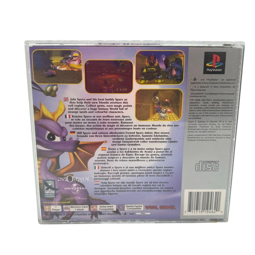 Spyro 2 Gateway To Glimmer PS1 Complete With Manual PAL NM CIB