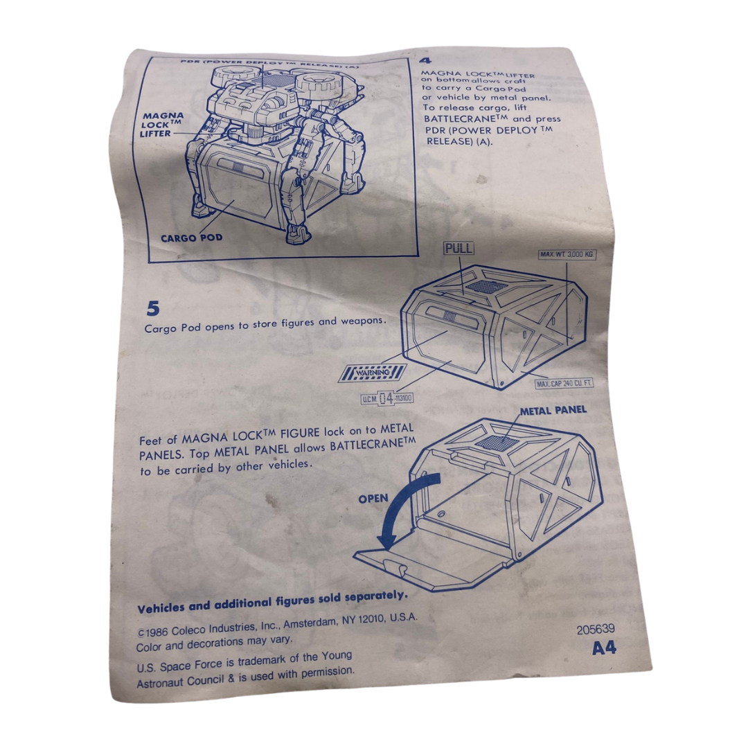 Starcom Battlecrane Instructions Battle Crane vehicle 270