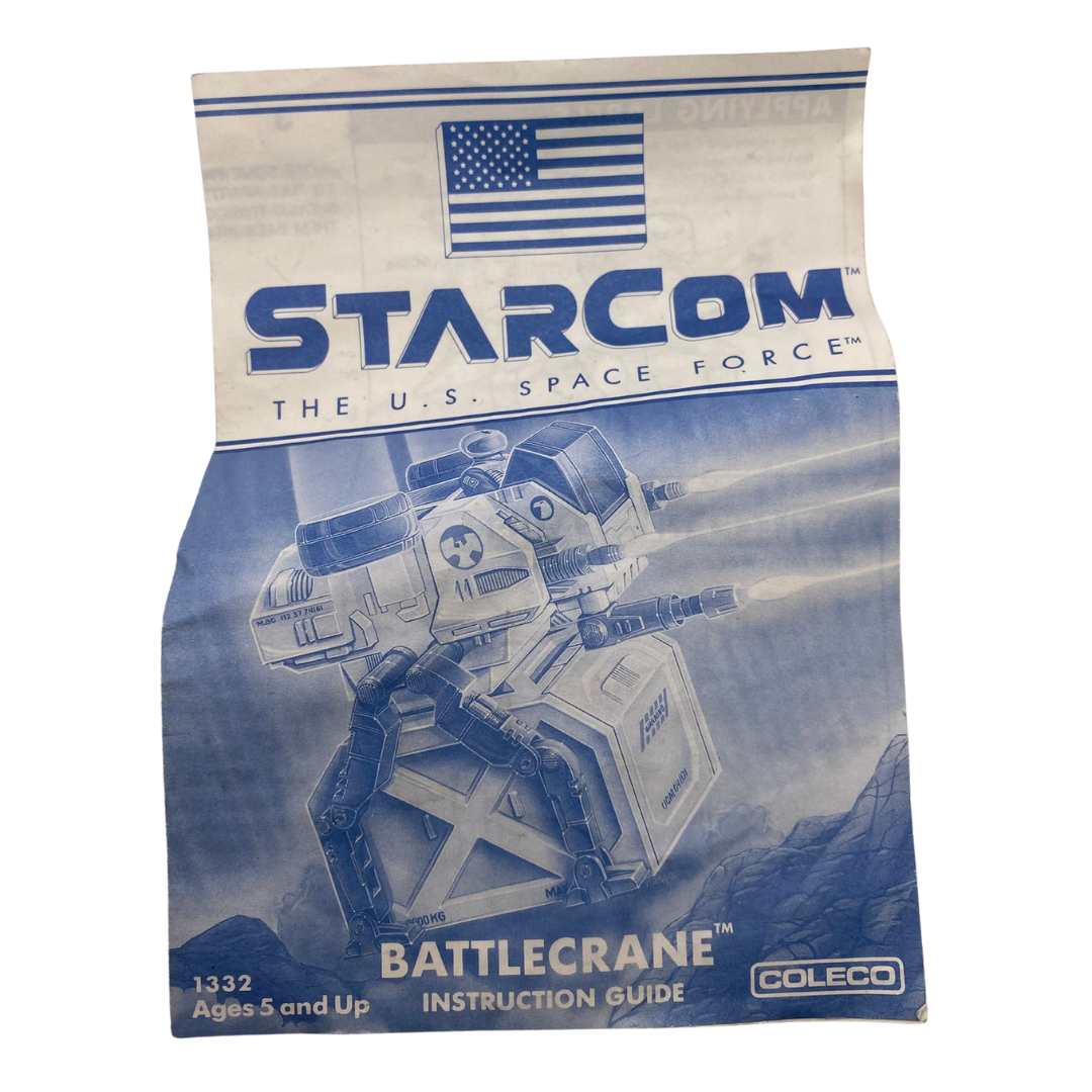 Starcom Battlecrane Instructions Battle Crane vehicle 270