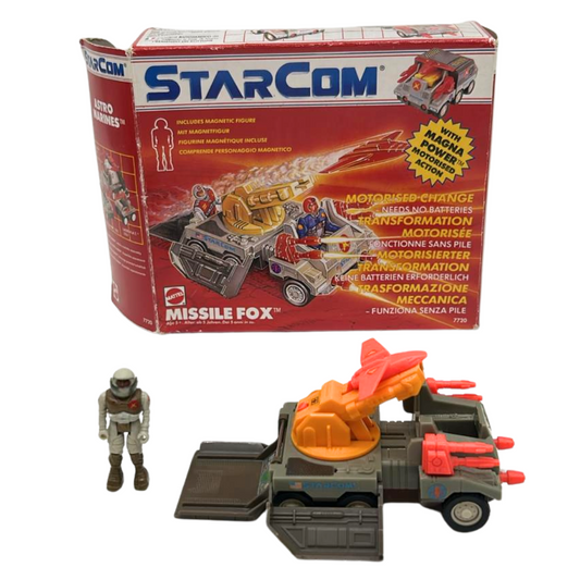 Starcom Missile Fox vehicle complete with box and figure