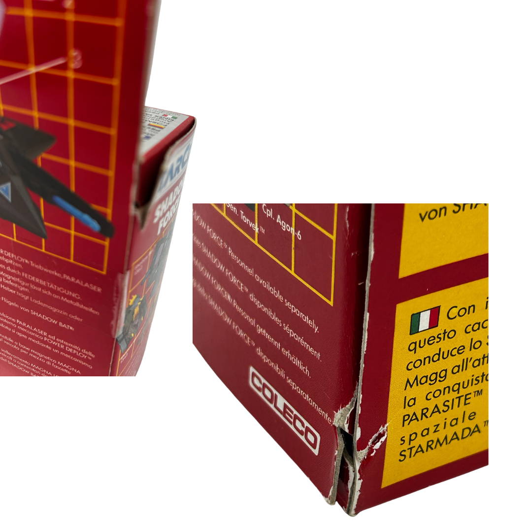 Starcom Shadow Parasite & Lt Magg with box used sticker sheet & instructions 185