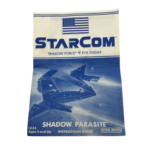 Starcom Shadow Parasite instructions Coleco 234J