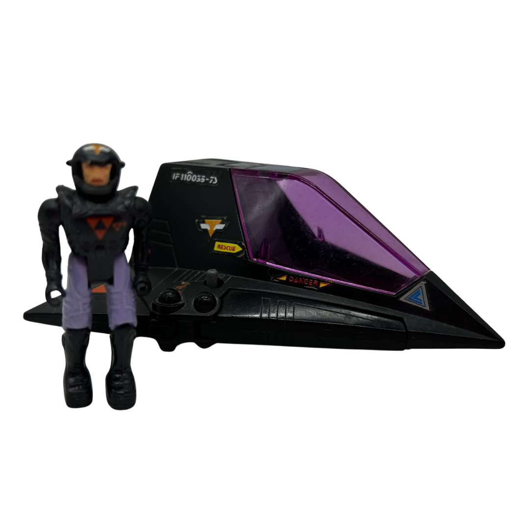 Starcom Shadow Parasite & Lt Magg with box used sticker sheet & instructions 185