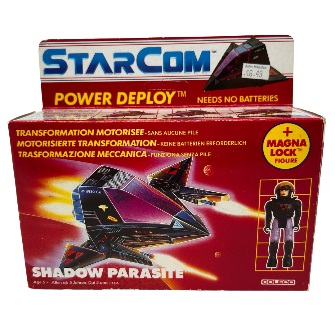 Starcom Shadow Parasite & Lt Magg with box used sticker sheet & instructions 185