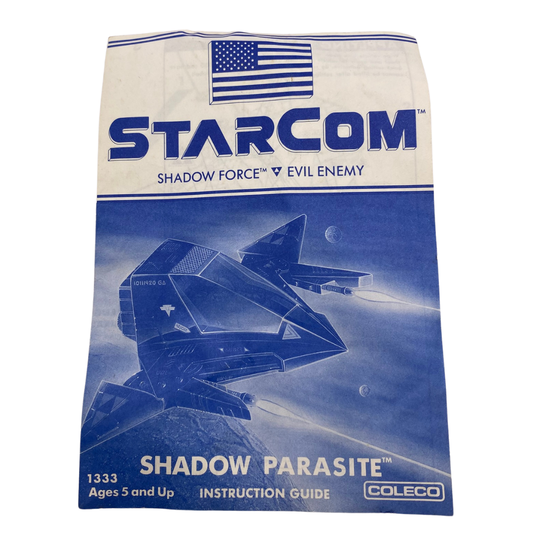 Starcom Shadow Parasite instructions Coleco 807