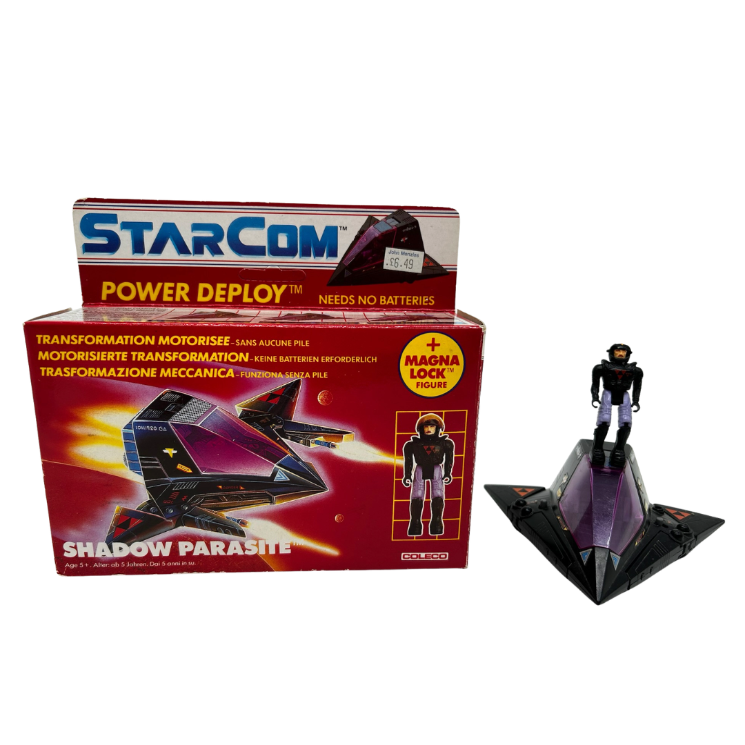 Starcom Shadow Parasite & Lt Magg with box used sticker sheet & instructions 185