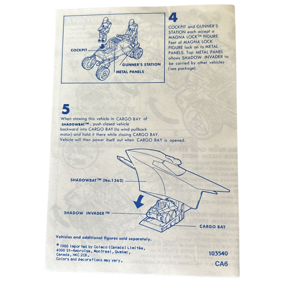 Starcom Shadow Invader instructions