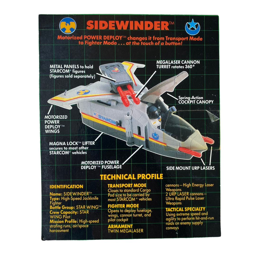 Starcom Sidewinder technical profile from original box