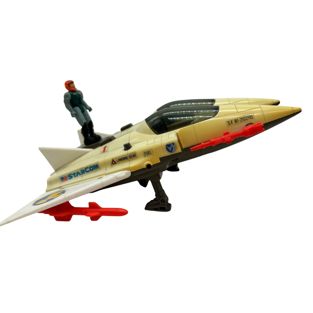 Starcom Starhawk with Jeff Carrier figure complete & working mechanism