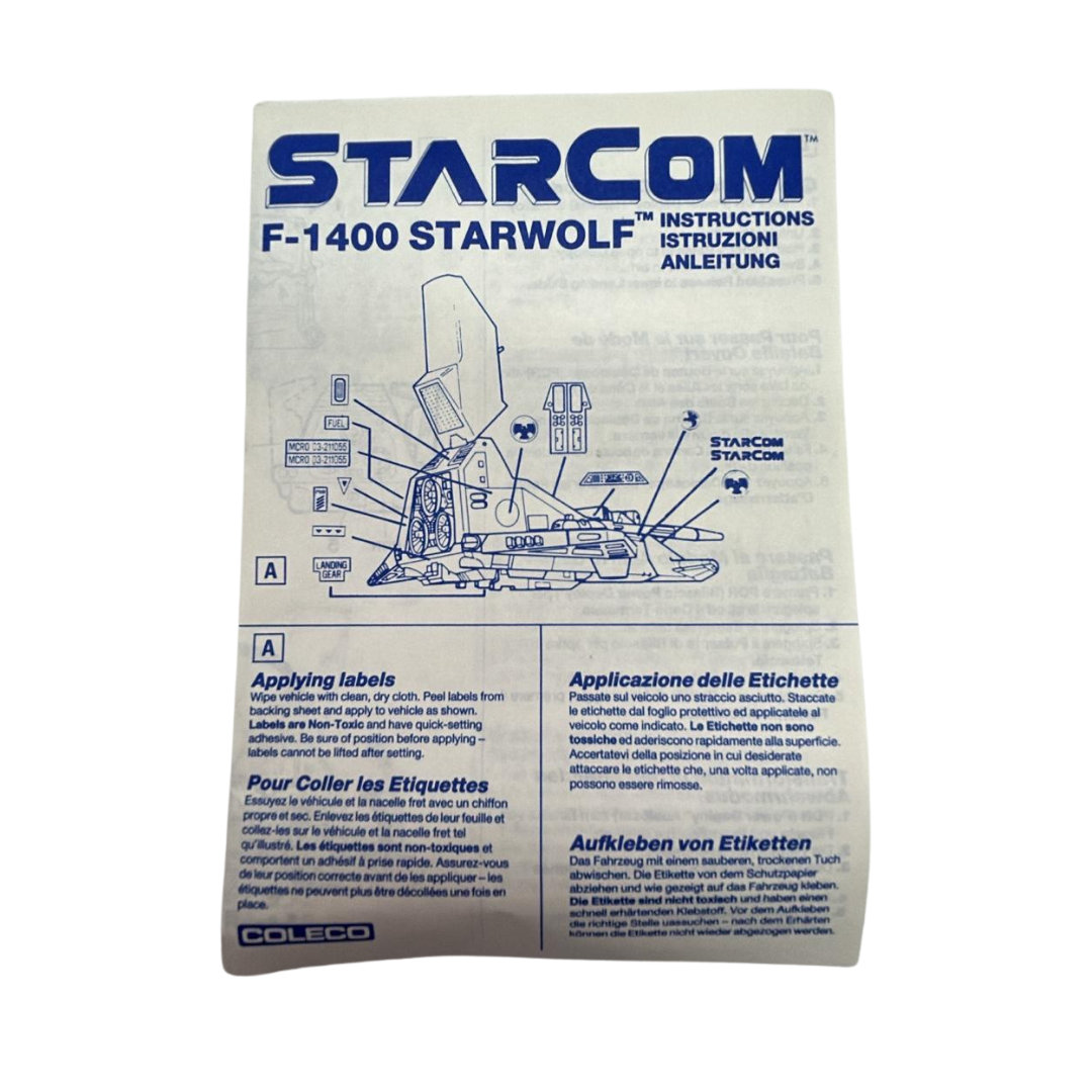 Starcom F-1400 Starwolf boxed, complete & working Star Wolf 250