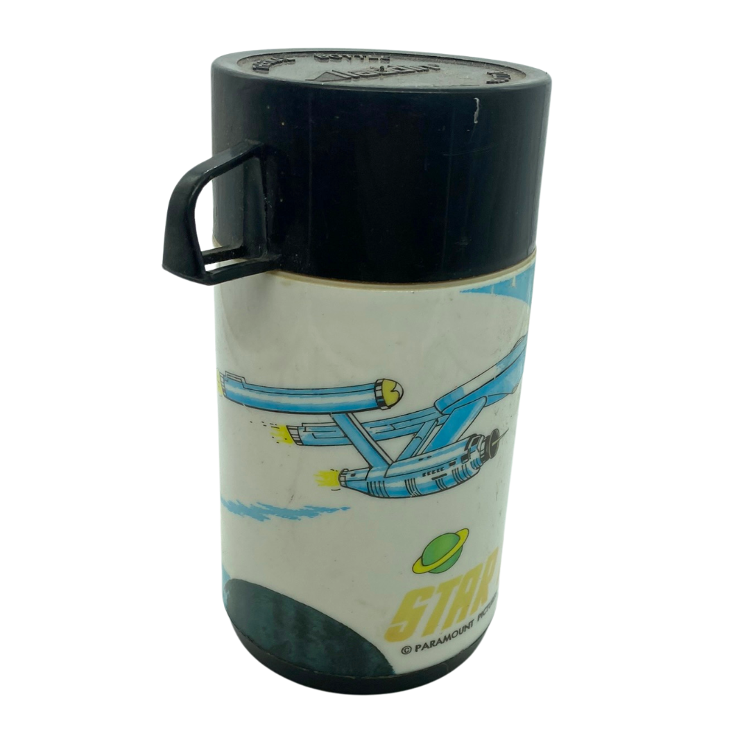 Original Star Trek Captain Kirk & Enterprise Thermos Flask vintage 1978