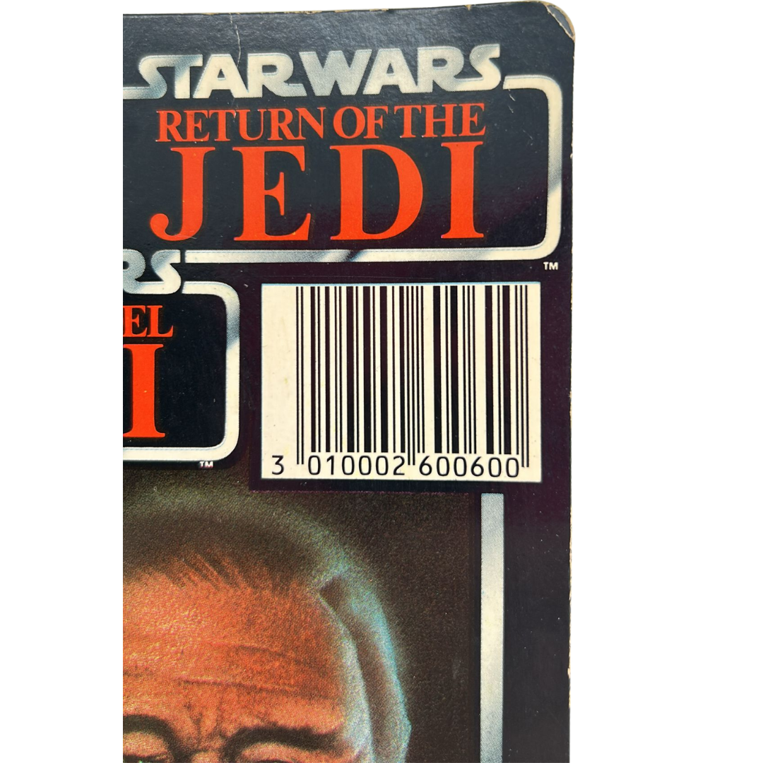 Vintage Star Wars Anakin Skywalker with opened tri-logo cardback with bubble