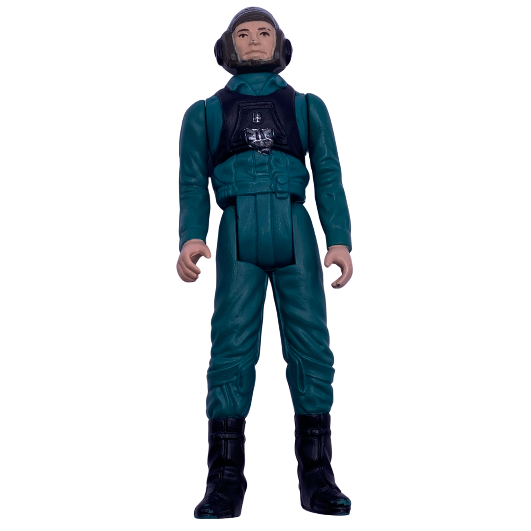 Vintage Star Wars, A-wing Pilot last 17 figure complete with original blaster