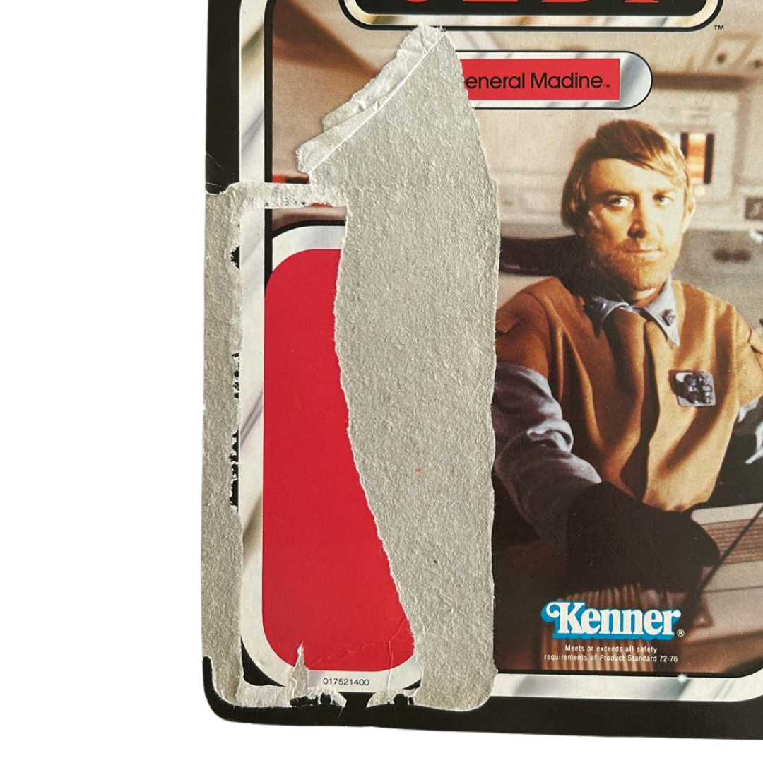 Vintage Star Wars General Madine cardback 65 back 1983 ROTJ Kenner