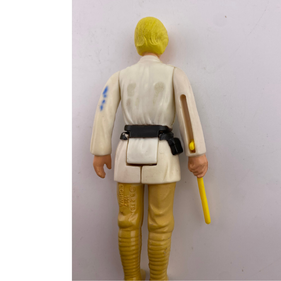 Vintage Star Wars Luke Skywalker Farmboy blonde hair GMFGI 1977 China 417