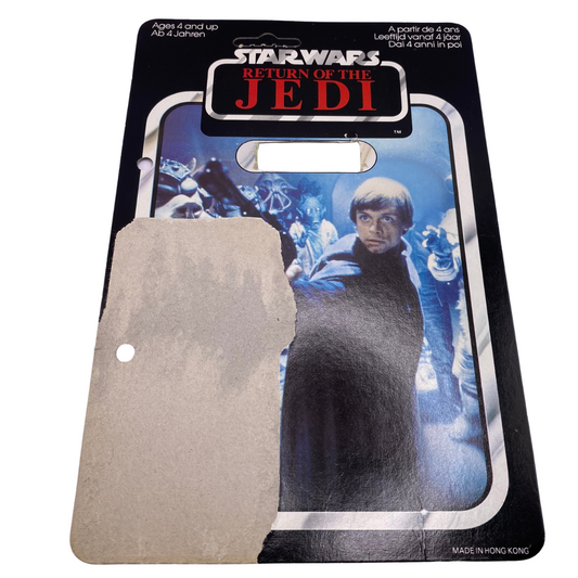 Vintage Star Wars Palitoy Original 1983 Luke Skywalker Jedi Knight cardback hole