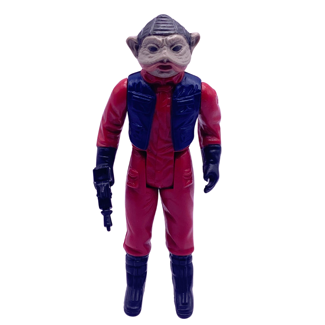 Vintage Star Wars Nien Nunb complete original gun LFL 1983 Made in HK 219