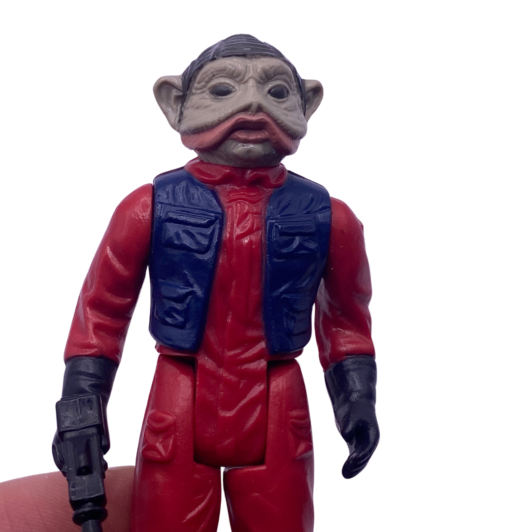 Vintage Star Wars Nien Nunb complete original gun LFL 1983 Made in HK 219