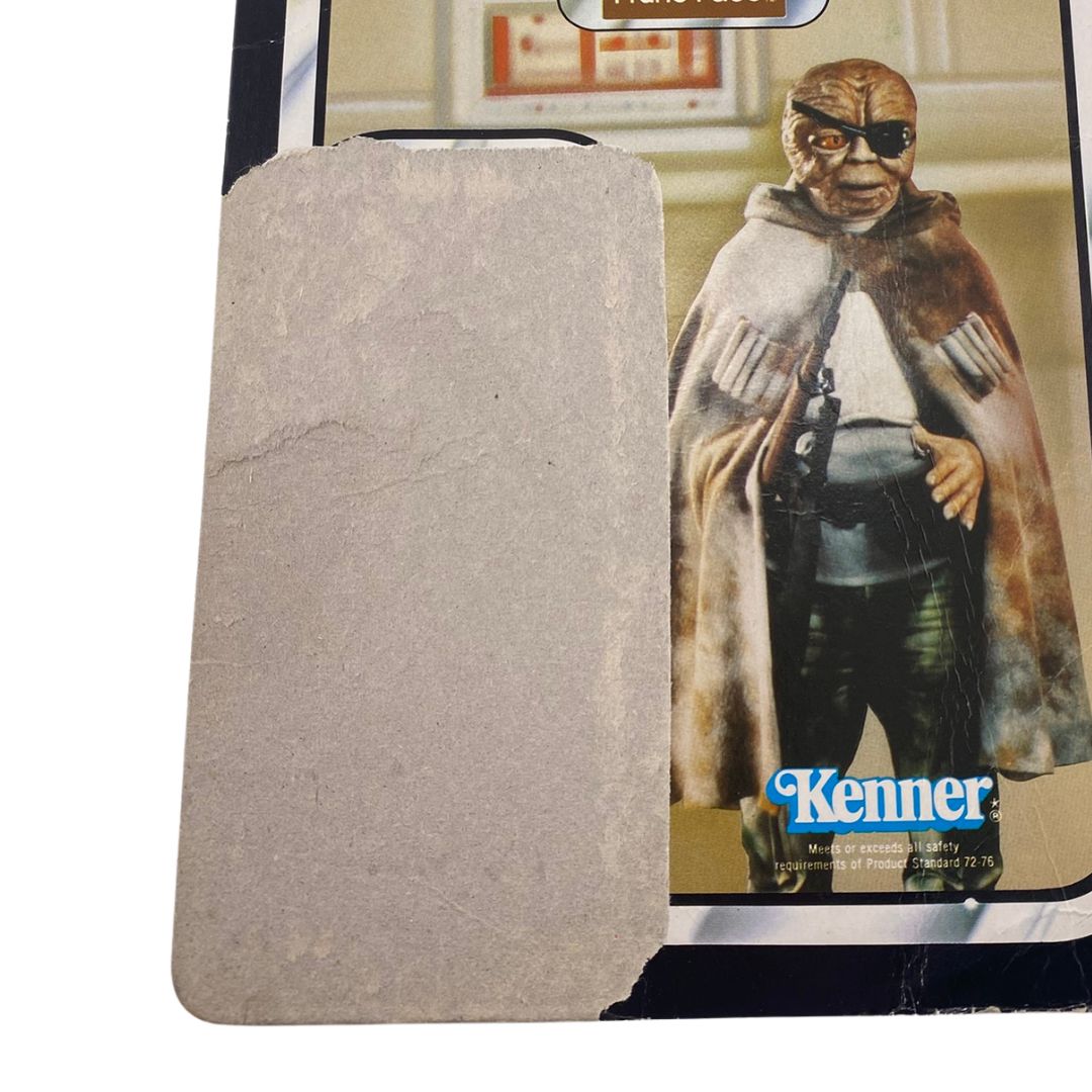 Vintage Star Wars Prune Face ROTJ cardback 79 Back Hong Kong Kenner