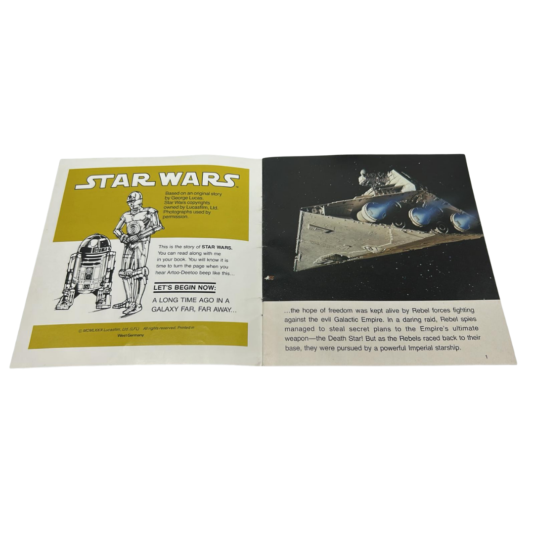 Star Wars A New Hope read along tape book with tape cassette 189D