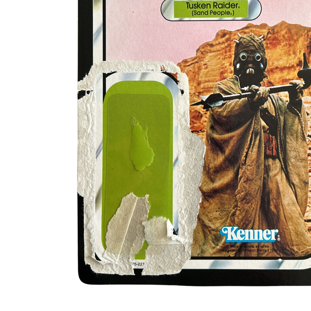 Vintage Star Wars Tusken Raider / Sand People ROTTJ 77 back cardback kenner