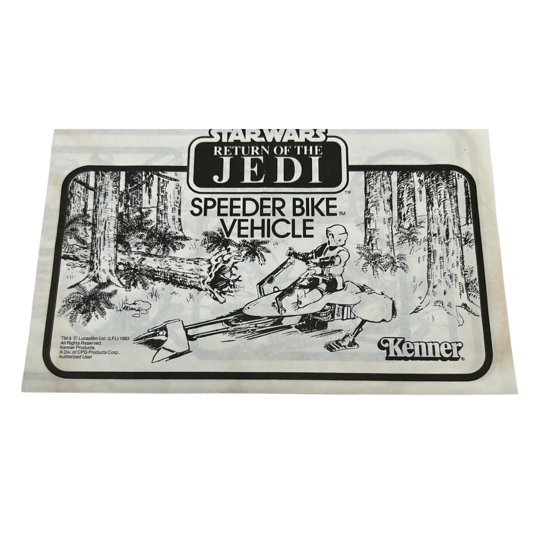 Vintage Star Wars Speeder Bike instructions by Kenner 464