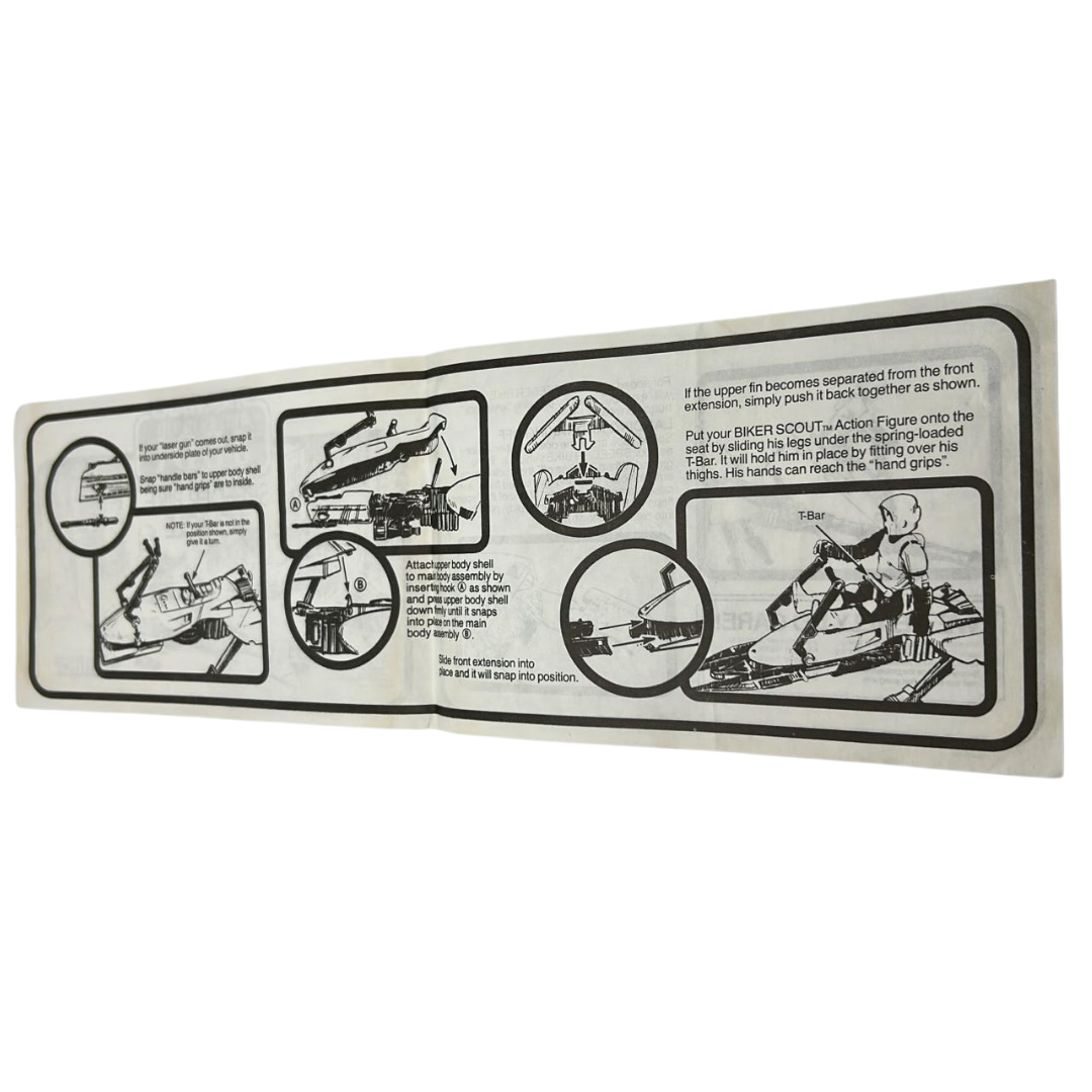 Vintage Star Wars Speeder Bike instructions by Kenner 464