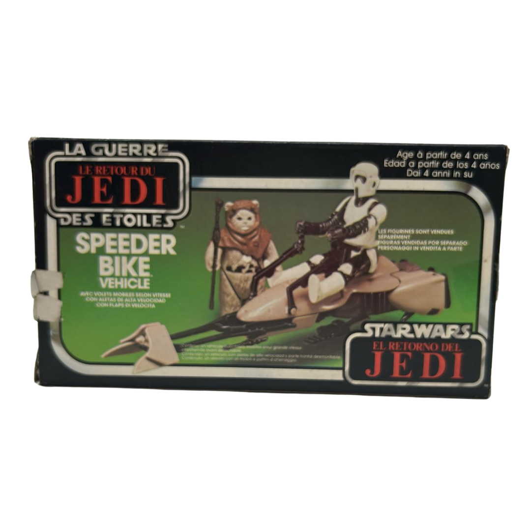 Vintage Star Wars Speeder Bike with box complete with flaps boxed 731