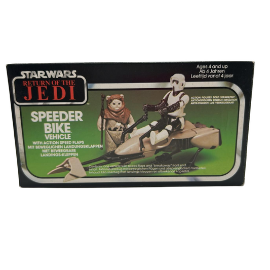 Vintage Star Wars Speeder Bike with box complete with flaps boxed 731