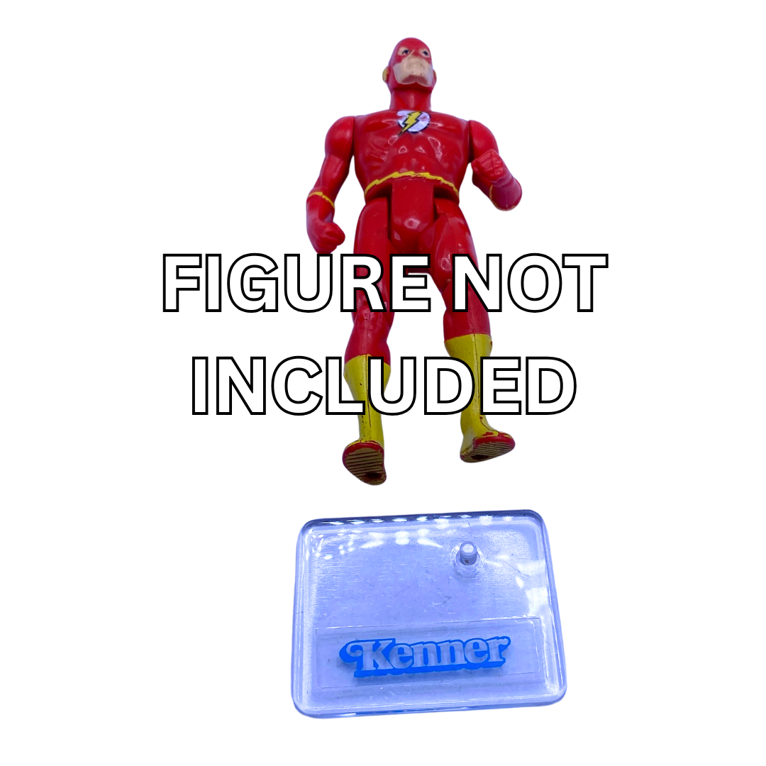 Kenner Super Powers FOUR clear plastic figure stands 262