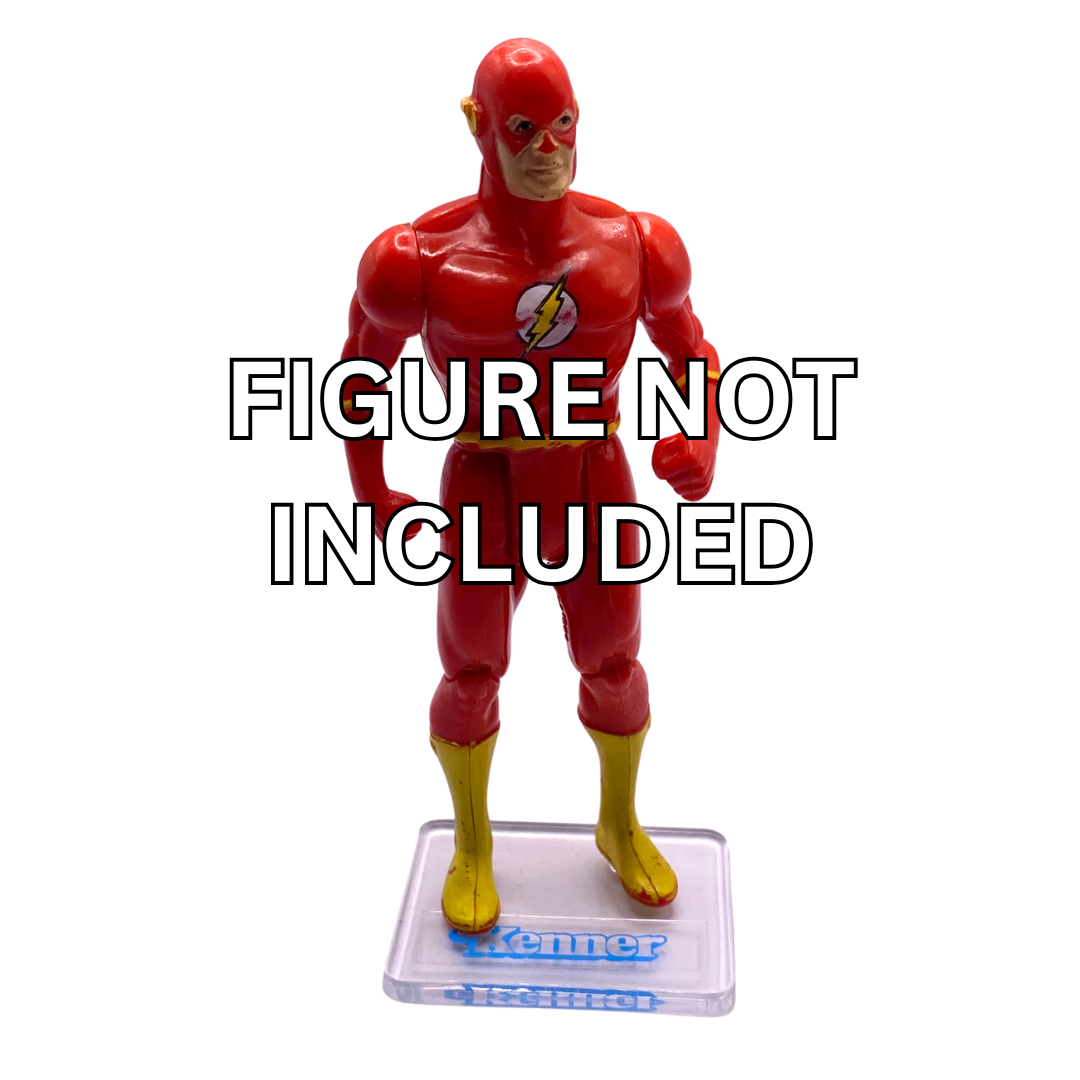 Kenner Super Powers FOUR clear plastic figure stands 262