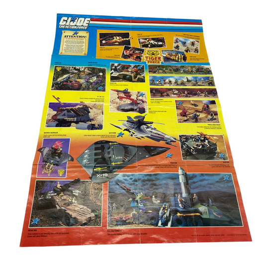 Action Force, GI Joe Swamp Masher instructions toy poster tiger force 129