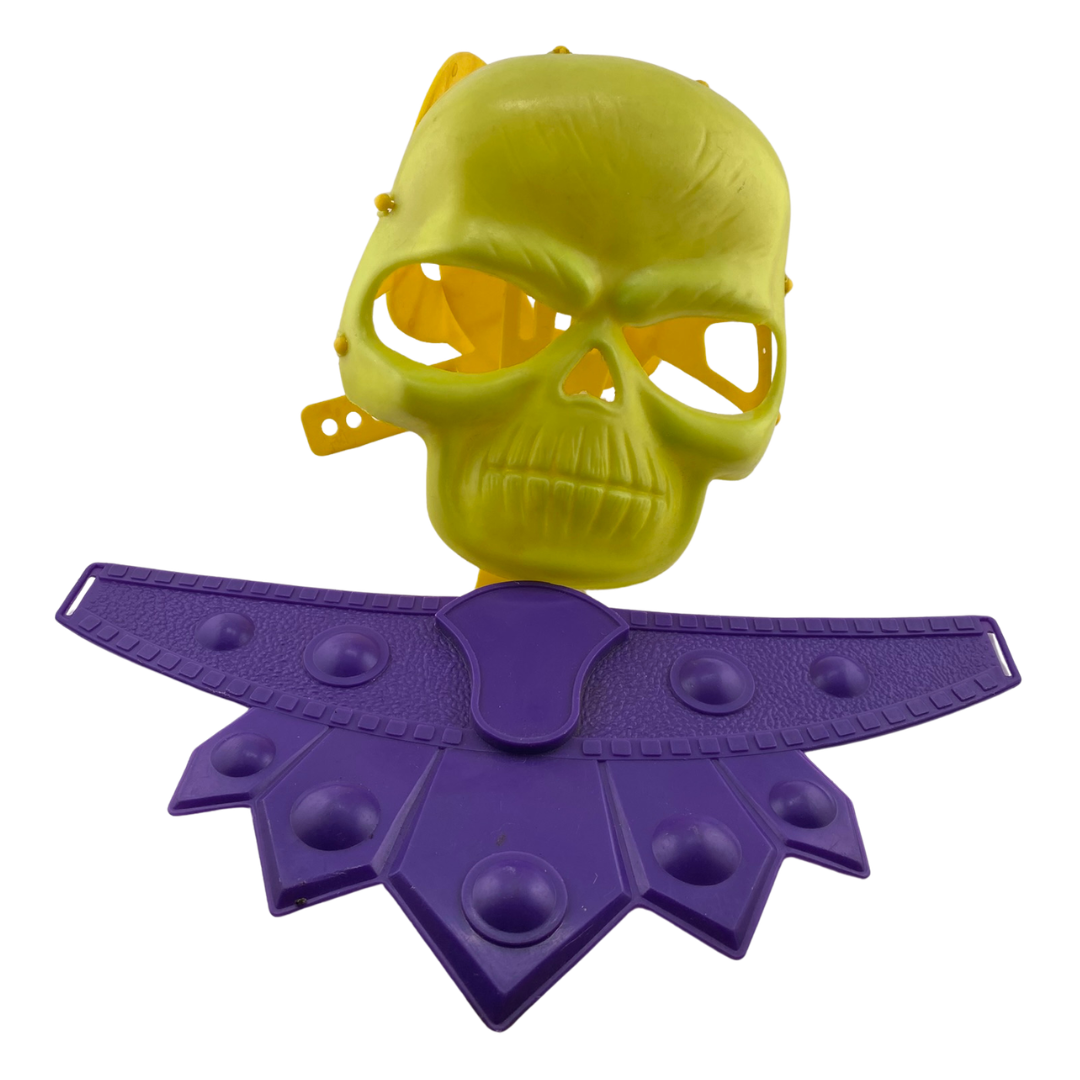 He-Man Masters Of The Universe Skeletor Halloween mask & belt from 1985