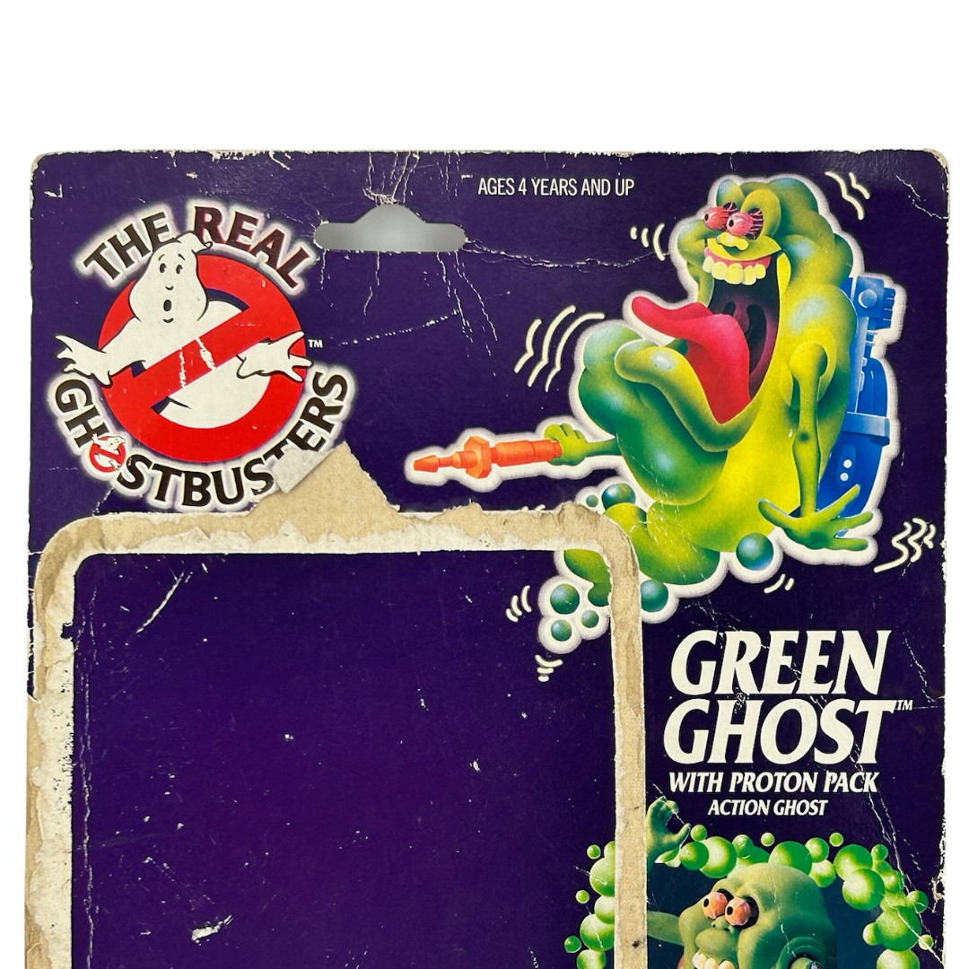 The Real Ghostbusters Slimer Green Ghost used cardback