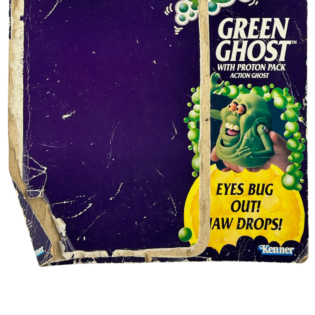 The Real Ghostbusters Slimer Green Ghost used cardback