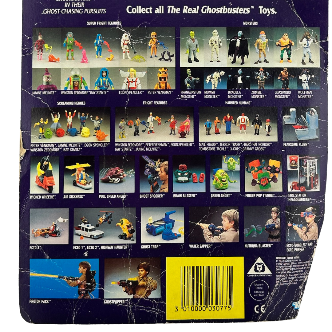 The Real Ghostbusters Slimer Green Ghost used cardback