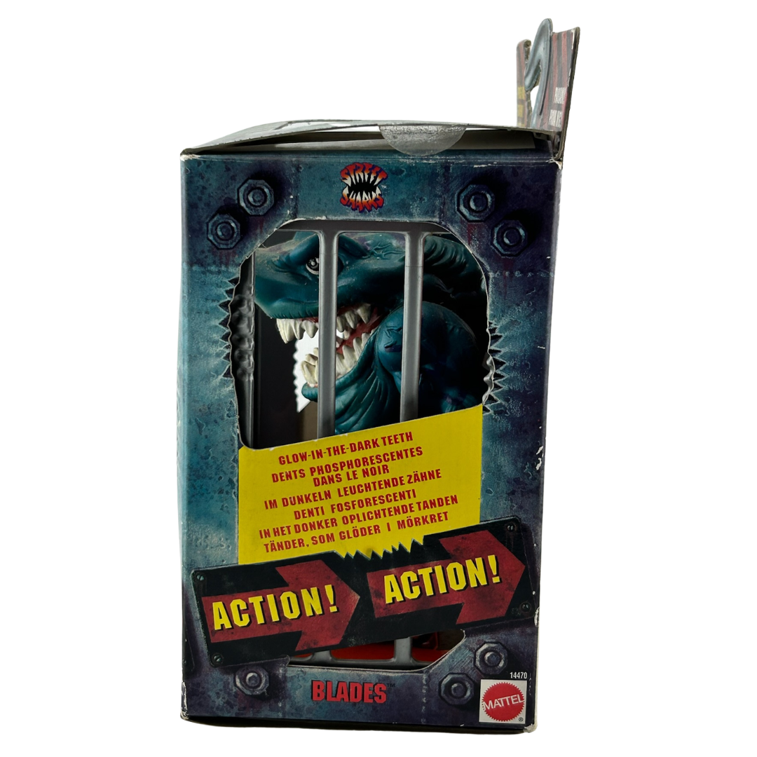 Street Sharks Blades figure in a good box vintage toy by Mattel 254
