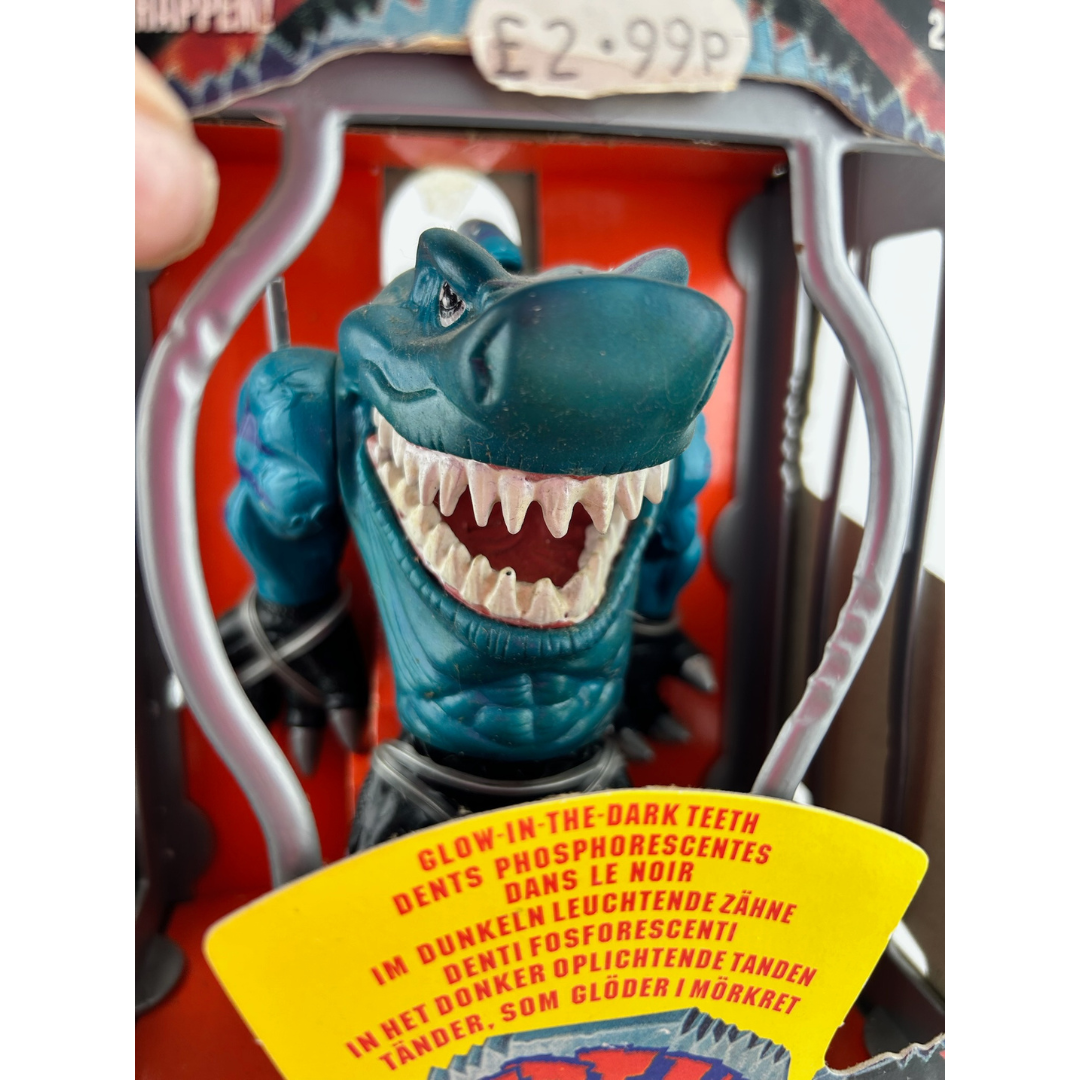 Street Sharks Blades figure in a good box vintage toy by Mattel 254