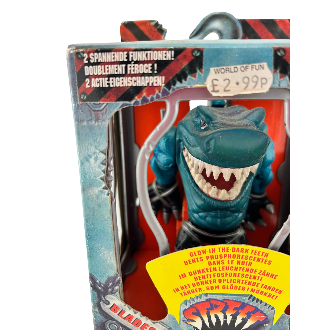 Street Sharks Blades figure in a good box vintage toy by Mattel 254