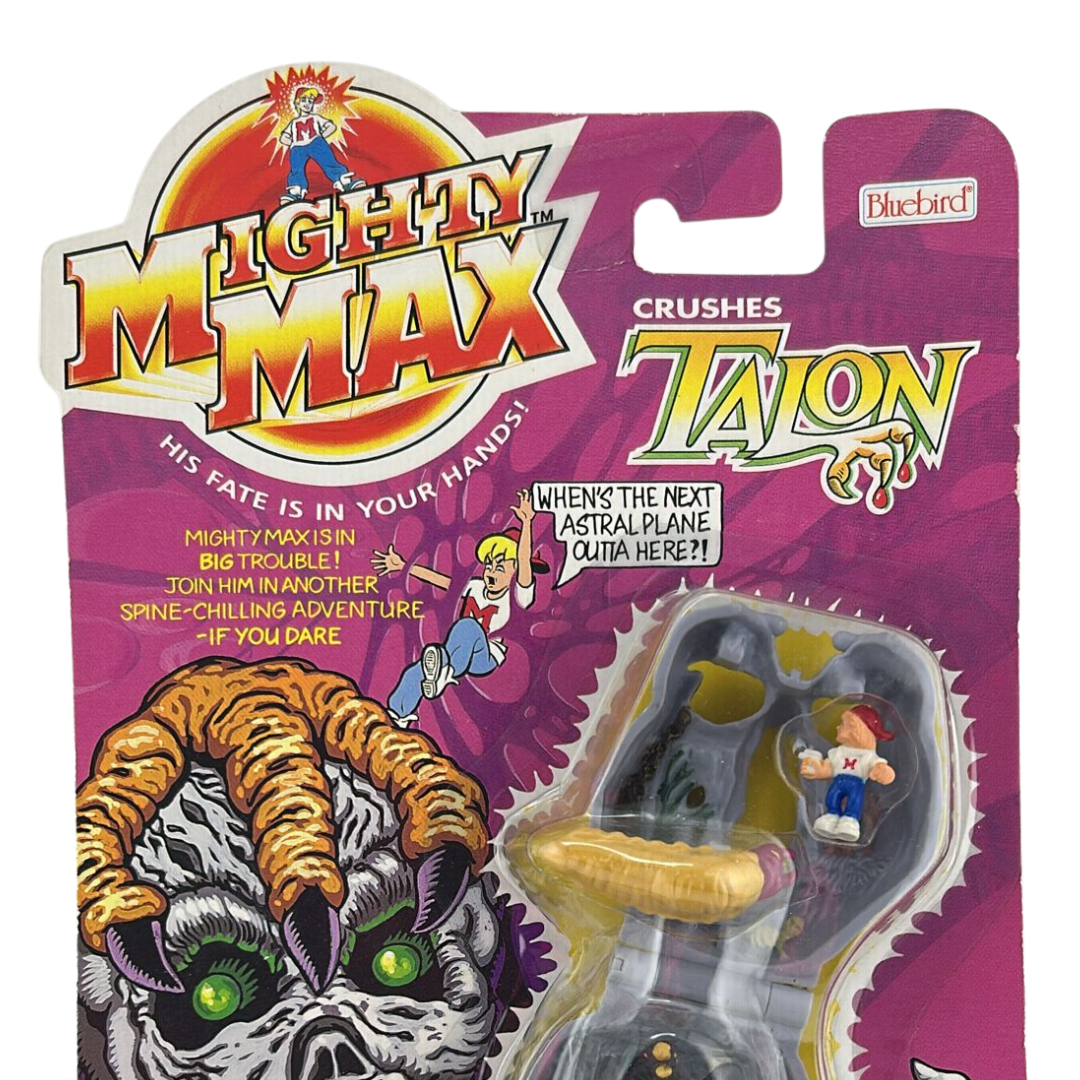 Mighty Max Talon mint on card MOC Crushes Clawber Bluebird card