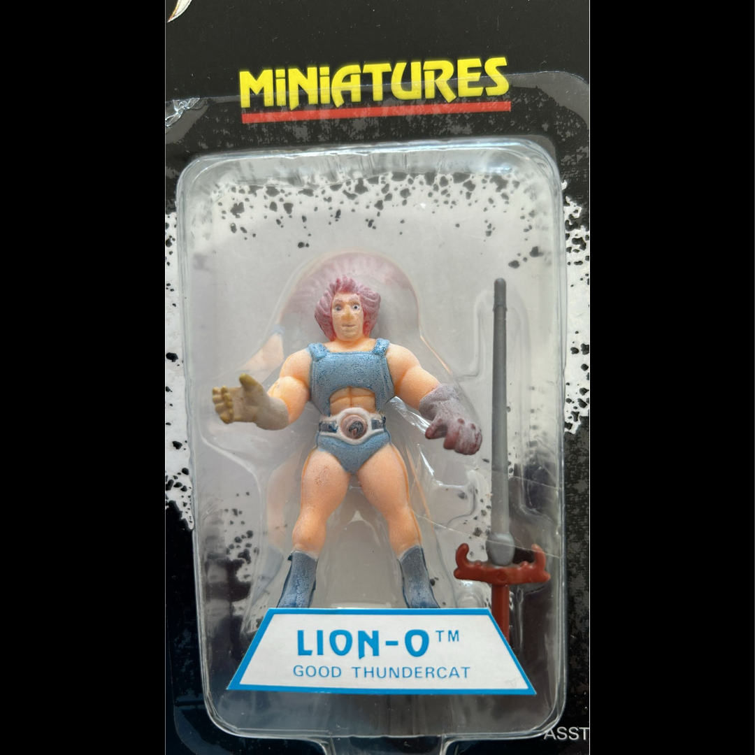 Liono Vintage 1980's Thundercats Mini Figure Miniatures MOC frosted figure