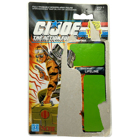 GI Joe, Action Force Tiger Force Lifeline filecard / backing card