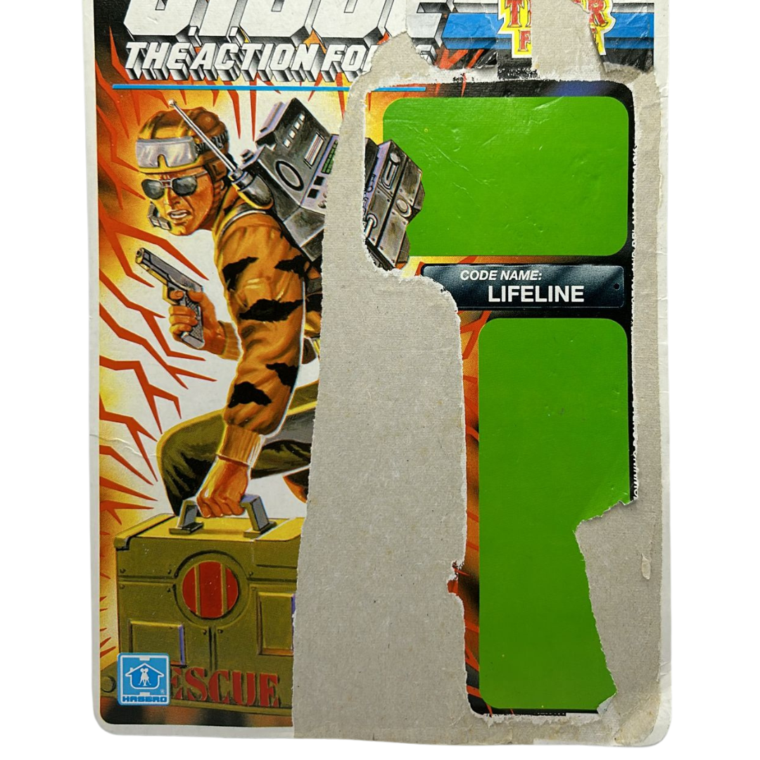 GI Joe, Action Force Tiger Force Lifeline filecard / backing card