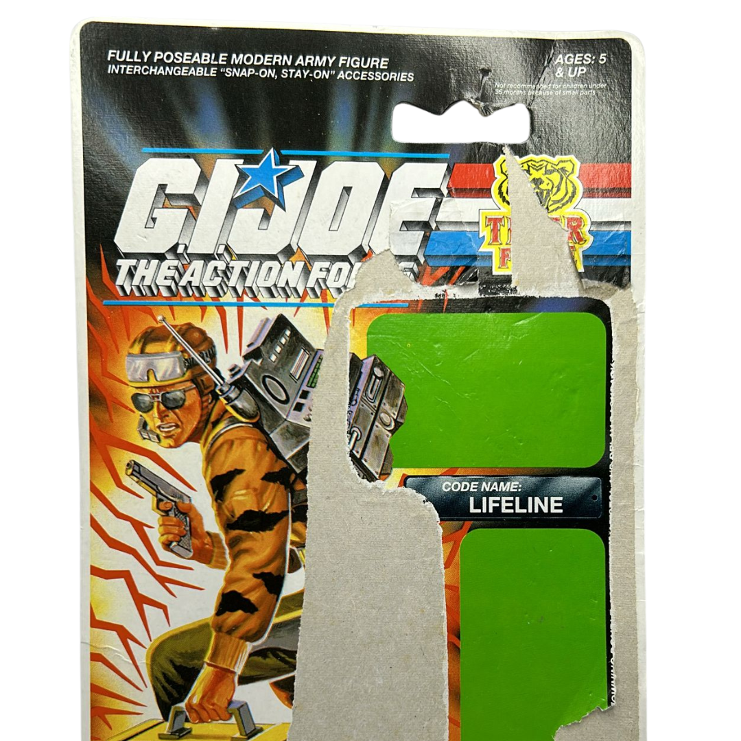 GI Joe, Action Force Tiger Force Lifeline filecard / backing card