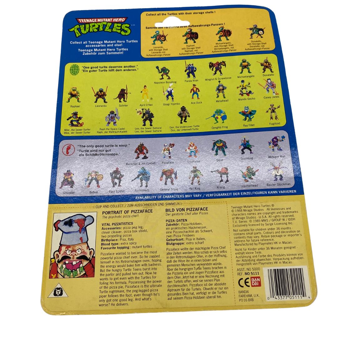 Teenage Mutant Ninja Turtles Pizzaface used original cardback