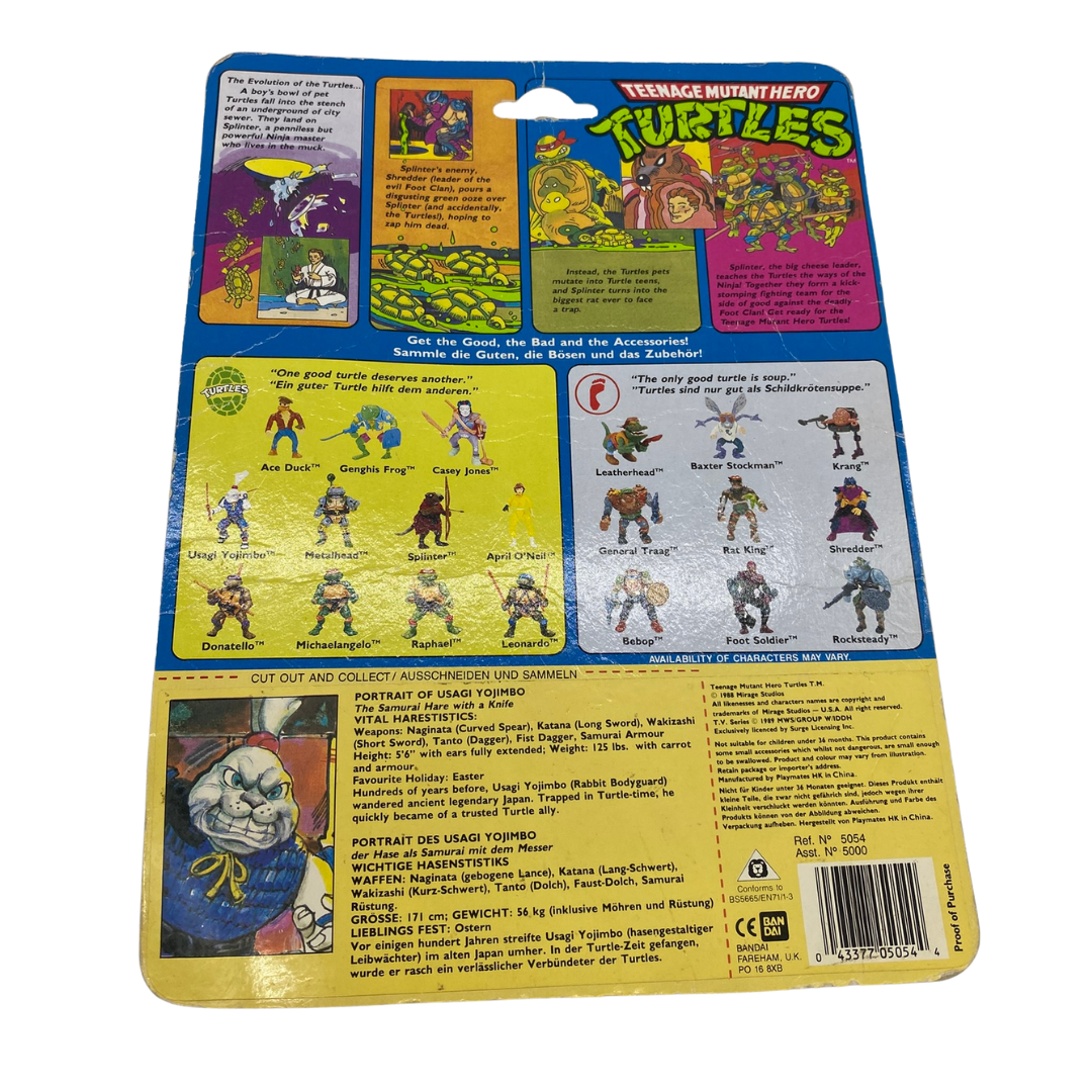 Teenage Mutant Ninja Turtles Usagi Yojimbo Rabbit figure cardback original